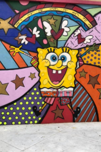 spongebob mural burbank