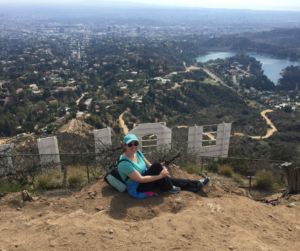the top of the hollywood sign