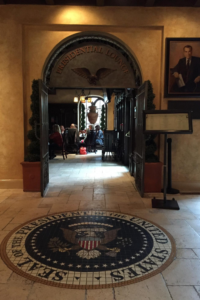 the presidential lounge at the mission inn