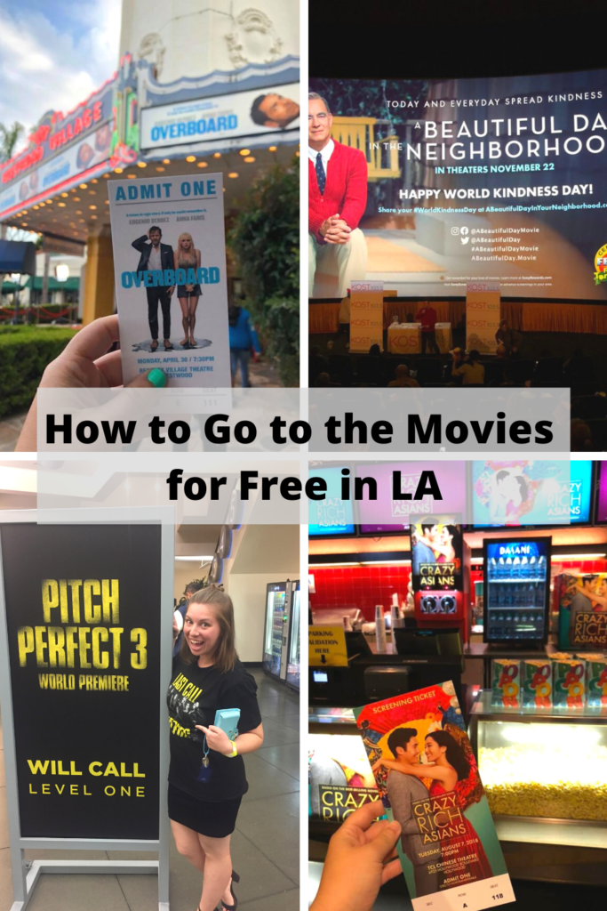 how to go to the movies for free