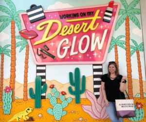 working on my desert glow mural