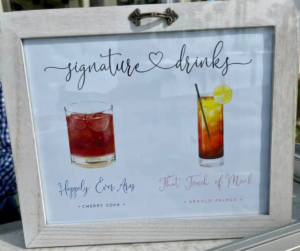 wedding signature drinks