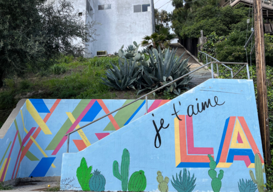 painted stairs of silver lake