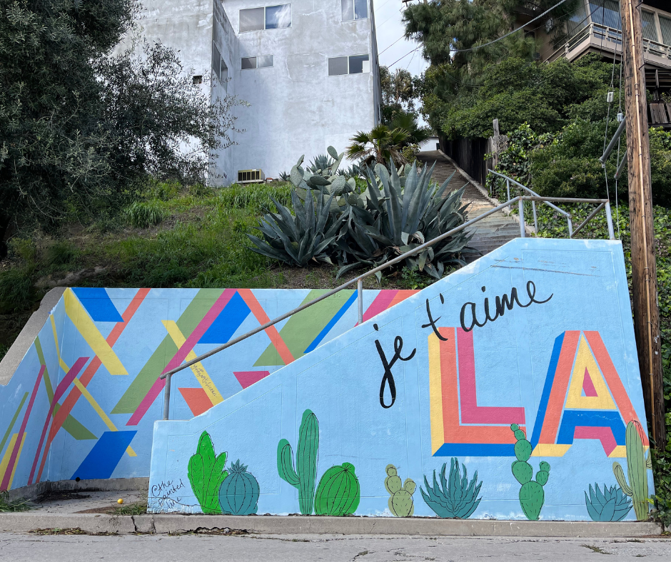 painted stairs of silver lake